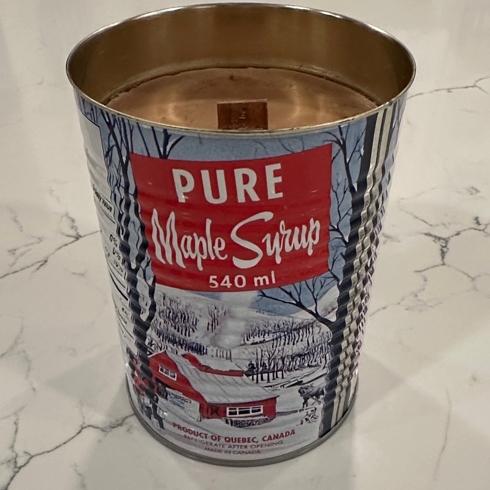 Pure Maple Syrup Tin Candle